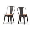 Baxton Studio Henri Vintage Rustic Industrial Style Tolix-Inspired Bamboo and