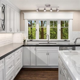 WAC Lighting, Solo 4 Light LED Energy Star Fixed Rail 3000K in Brushed Nickel