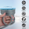 Anchor Rope 50 Ft x 3/8 Inch Premium Solid Braid