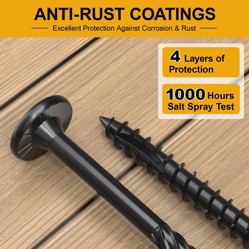 #14 x 5 Wood Structural Lag Screws 108Pcs Star Drive