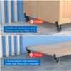 Hirate 3 inch L-Shaped Plate Casters Upgraded Version to Prevent