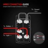 Lighting-likes 12V 40A LED Work Fog Light Bar Wiring Harness