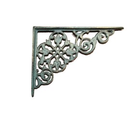Cast Iron Old World Dutch Design Decorative Shelf Bracket Bronzed Look, Great DIY Project in The House, Garden and More! B-94-P (1)
