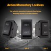 Hoypeyfiy 4/6 Pin Jack Rocker Switch,Momentary Automatic Reset Reverse Polarity