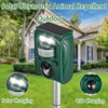 Solar Ultrasonic Animal Repellent Outdoor, Motion Activated Cat Dog Deer