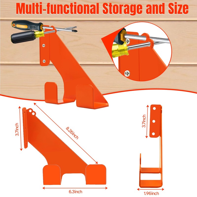Jeogejin Chainsaw Hanger, 2 Pack Chainsaw Wall Mount, Heavy Duty