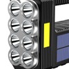 Solar Flashlight 20W Rechargeable 8 LED 6 COB 3 Level