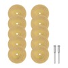 sourcing map 10pcs Diamond Cutting Wheel 40mm Titanium Coating Cut