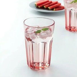 Lav Juice and Water Drinking Glasses Set of 6, Highball Kitchen Glassware Sets, Colorful Glass Tumblers, Lav Aras Drink Glass, 12.25 Oz (365 cc) (6 Pcs)