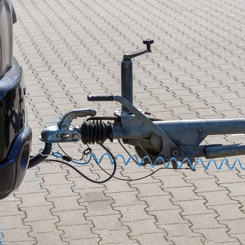 Rnigs Trailer Breakaway Switch, 6ft Breakaway Coiled Cable with Electric