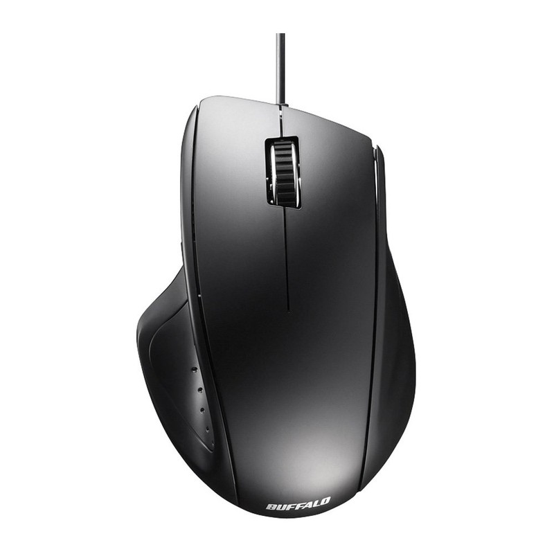 Buffalo BUFFALO Wired Laser 5 Button Mouse Black BSMLU308BK