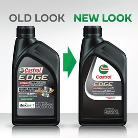 Castrol EDGE High Mileage 10W-40 Advanced Full Synthetic Motor Oil, 1 Quart