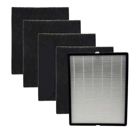 JISIZKY Replacement Air Filter EPI-328 Compatible With COLZER NS-320 and Domccy NS-320 AIR Purifier,1 H13 True HEPA + 4 Activated Carbon Pre-Filters Air Clean