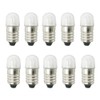 10pcs E10 LED Bulbs 12V Cool White E10 Miniature Screw