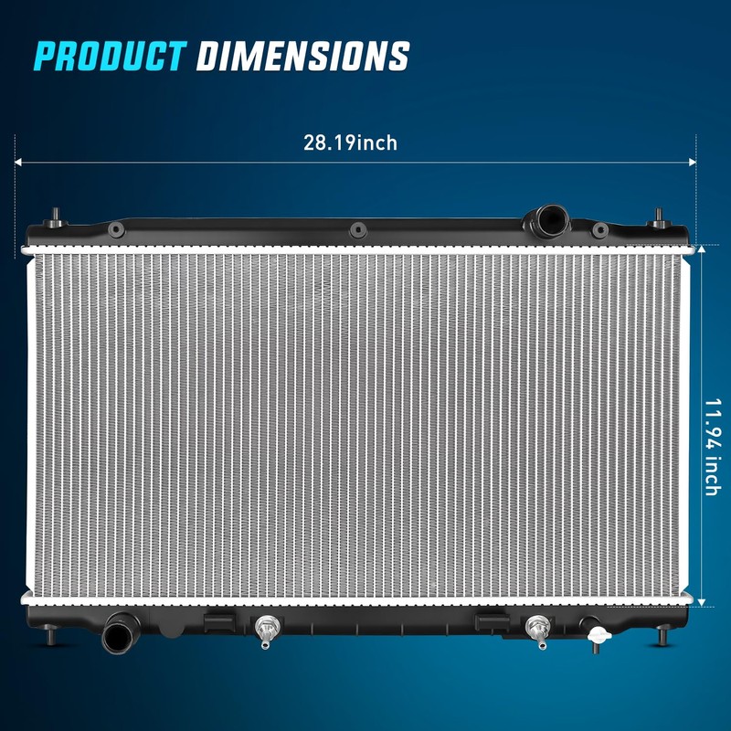 Nilight Radiator for Infiniti Q50 V6 3.5L 3.7L 2014 2015