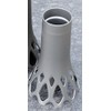 Plastia ROSETA 1 Litre with Ground Spike Grave Vase Silver