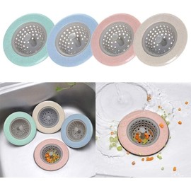 Pink Sewer Plug Floor Drain Cover,Home Kitchen Sink Sewer Round Filter Basket Floor Drain Stopper Strainer Tool Drains and Strainers