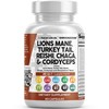 Clean Nutraceuticals Lions Mane 20in1 Mushroom Supplement with Turkey Tail