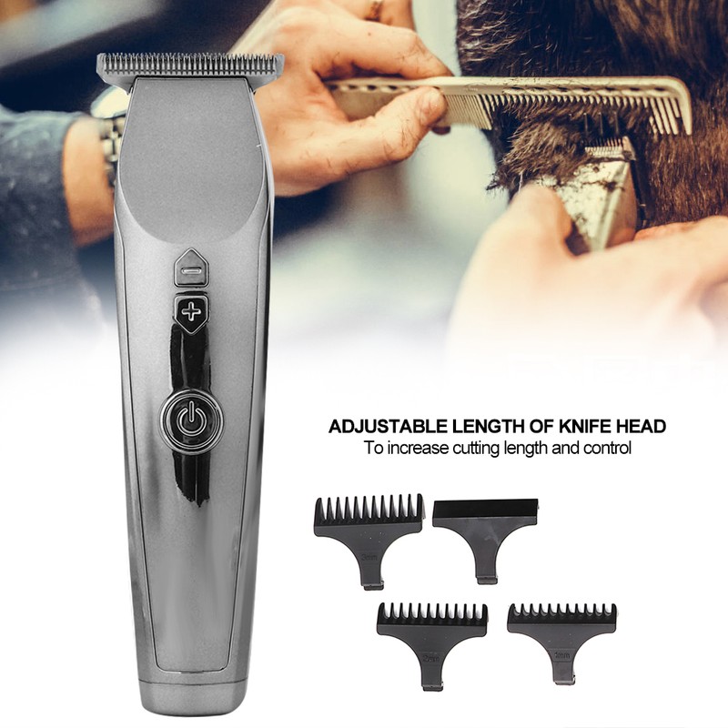 Stainless Steel Adjustable Length Electric Hair Clipper Oil Head Hair