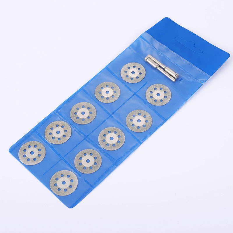 12 Pieces 22 mm Mini Diamond Cutting Discs Gemstones Glass
