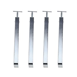 Micro Traders 4Pcs Profile Bricklaying Clamp, 12 Inch Galvanized Steel Threaded Rod 2 Inch Adjustable - Heavy Duty