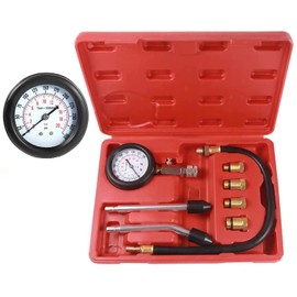 Compression Tester Set for Petrol Engine Cylinder Compression Tester Kit Tool Set Automobile Pressure Gauge