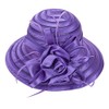 HilyBony Ladies Kentucky Hat Organza Bucket Derby Hat - Bridal