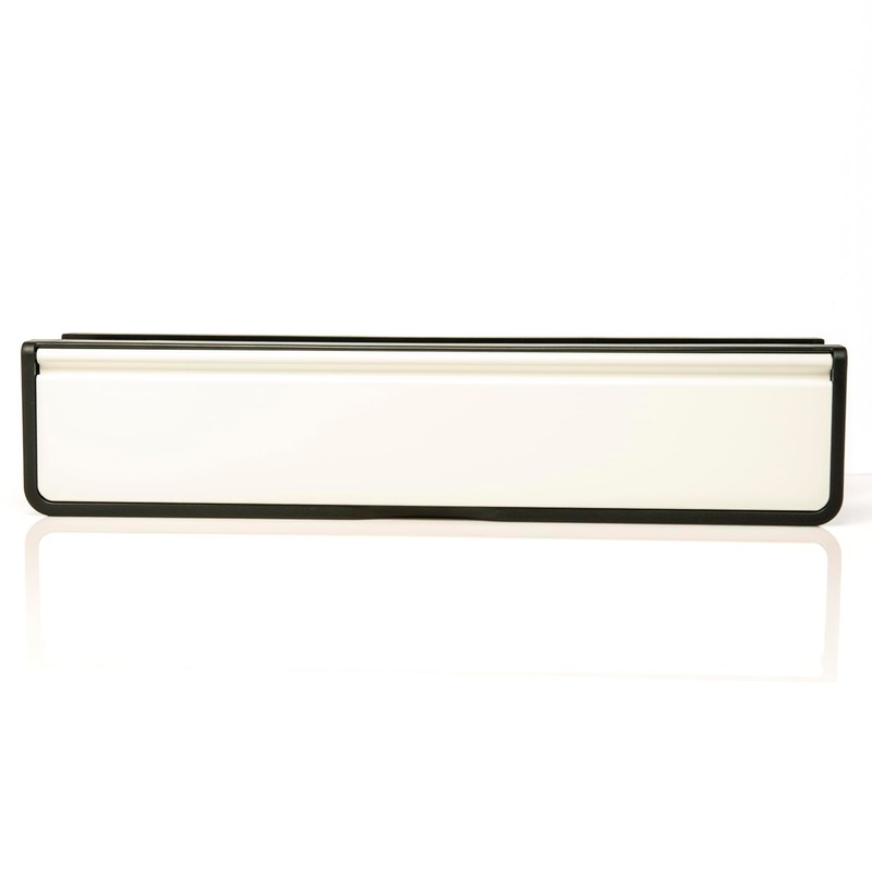 TSS Letterplate 12" in White, Telescopic Sleeved Letter Box for