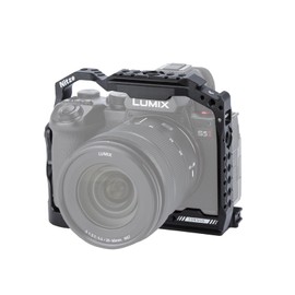 Nitze Cage for Panasonic LUMIX S5 II / S5 IIX / G9 II Camera, with Built-in Top and Side NATO Rails, Cold Shoe and Arca Swiss Quick Release Plate - T-P05A