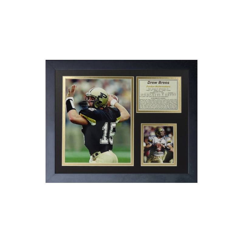Legends Never Die Drew Brees Purdue Collage Photo Frame, 11"