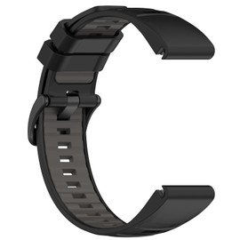 AWADUO Compatible with Garmin Fenix 8 51mm/Enduro 3/Instinct 2X/Fenix 7X/Fenix 7X Pro/Fenix 7X Solar Bands, 26mm Replacement Silicone Wrist Watch band Replacement, Soft And Durable(Black+Grey)