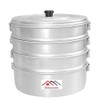 Aluminium momos steamer large,no 10,3.650 ltrs capacity