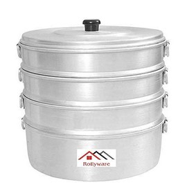 Aluminium momos steamer large,no 10,3.650 ltrs capacity