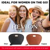 REVLON Basketweave Makeup Pouch - Small Makeup Pouch, Compact Travel