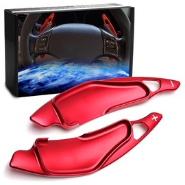 iJDMTOY JDM Sports Red Aluminum Paddle Shifter Extension Kit Compatible with Lexus 2006-2013 2nd Gen IS250 IS350 is-F