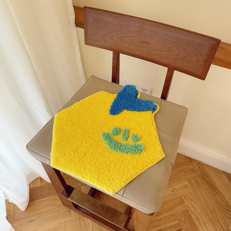 Hexagon Modular Rug Tiles 5-Piece Set and 7-Piece Set, Colorful
