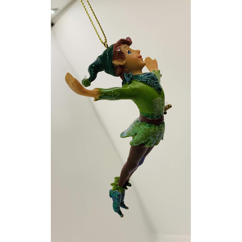 Gisela Graham Resin Peter Pan Flying Figurine 11 Centimeter Festive