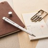 Shachihata Logno Name Pen, Silver, Marked Face Sold Separately