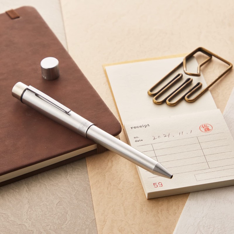 Shachihata Logno Name Pen, Silver, Marked Face Sold Separately