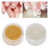 outret Nail Art Micro Mini Beads,2 Boxes of Nail Steel