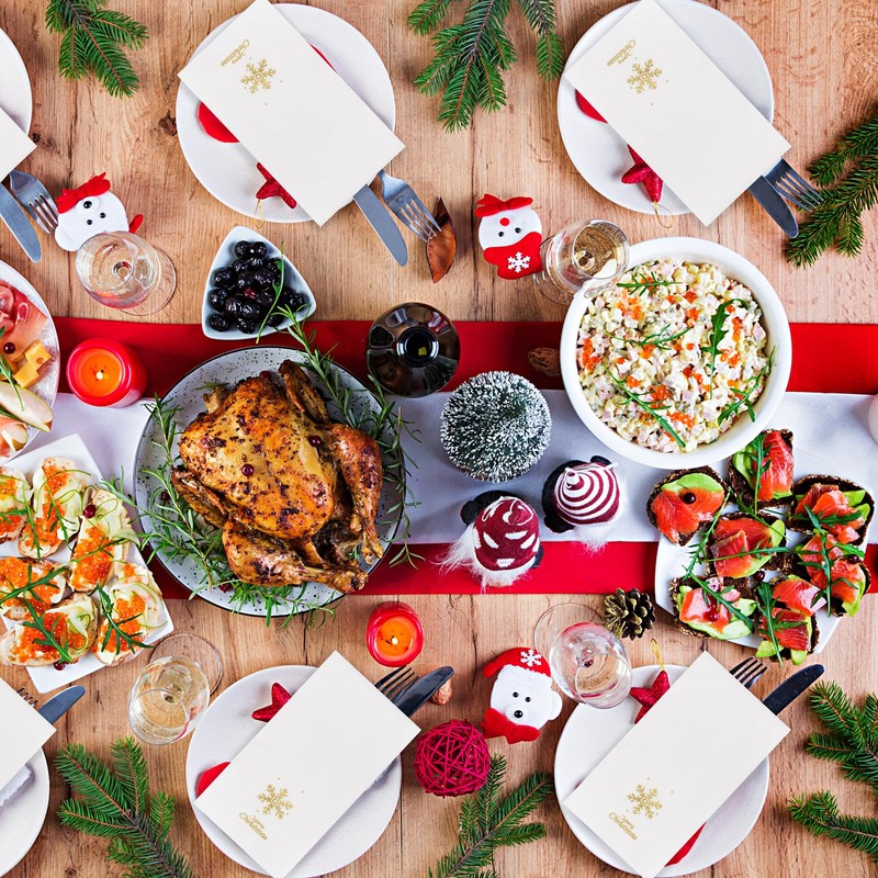 WELLIFE 50 Pcs Christmas Paper Napkins, 3 Ply Disposable Hand