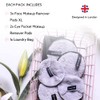 Ogato- Juego de almohadillas reutilizables para eliminar maquillaje, ecológicas, reutilizables,