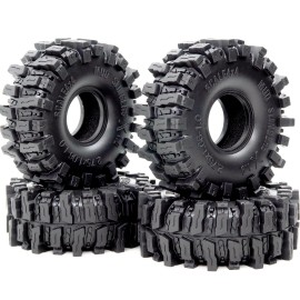 HOBBYSOUL 1.0 Crawler Tires 70mm Tall 1.0'' Mud Slingers X Super Soft Sticky ...