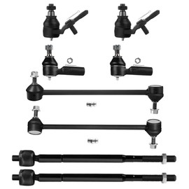SCITOO 8pcs Front End Suspension Kit fit 1997-2001 for Toyota Camry 1997-2004 for Toyota Avalon Solara 1999-2001 for Lexus ES300 Outer Inner Tie Rod End Lower Ball Joint Sway Bar Link