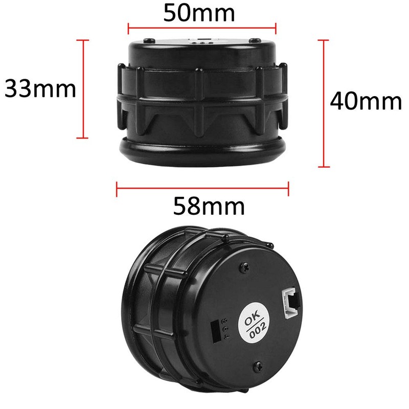 ESUPPORT Universal Car Motor 2" 52mm Digital Red LED Light