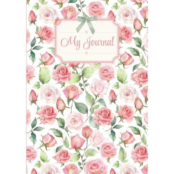 Journal for Women 365 Pages College Ruled Notebook Pretty Floral