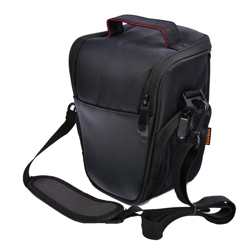 FOSOTO, Shoulder Camera Bag for Canon, Nikon, Sony, PU Leather