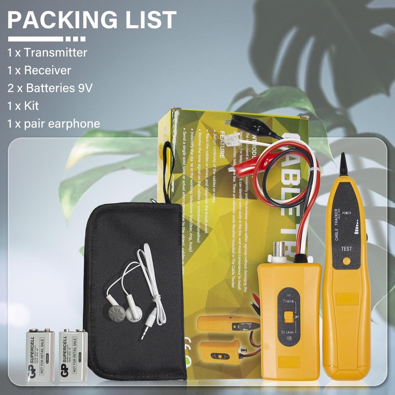 ESANHAO Wire Tracer Tone Generator Circuit Tester for Finding &