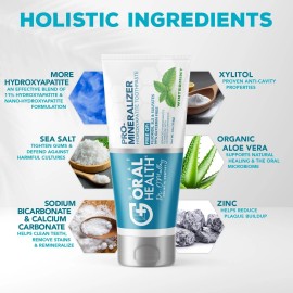 Great Oral Health Nano hydroxyapatite Toothpaste Fluoride-Free, Pro Mineralizer Toothpaste: