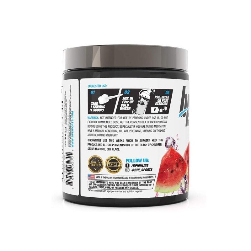 BPI 베스트 BCAA 필수 아미노산 288g (수박맛) Recharged BPI Best